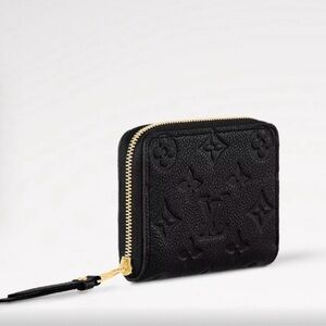 Black Embossed Leather Wallet